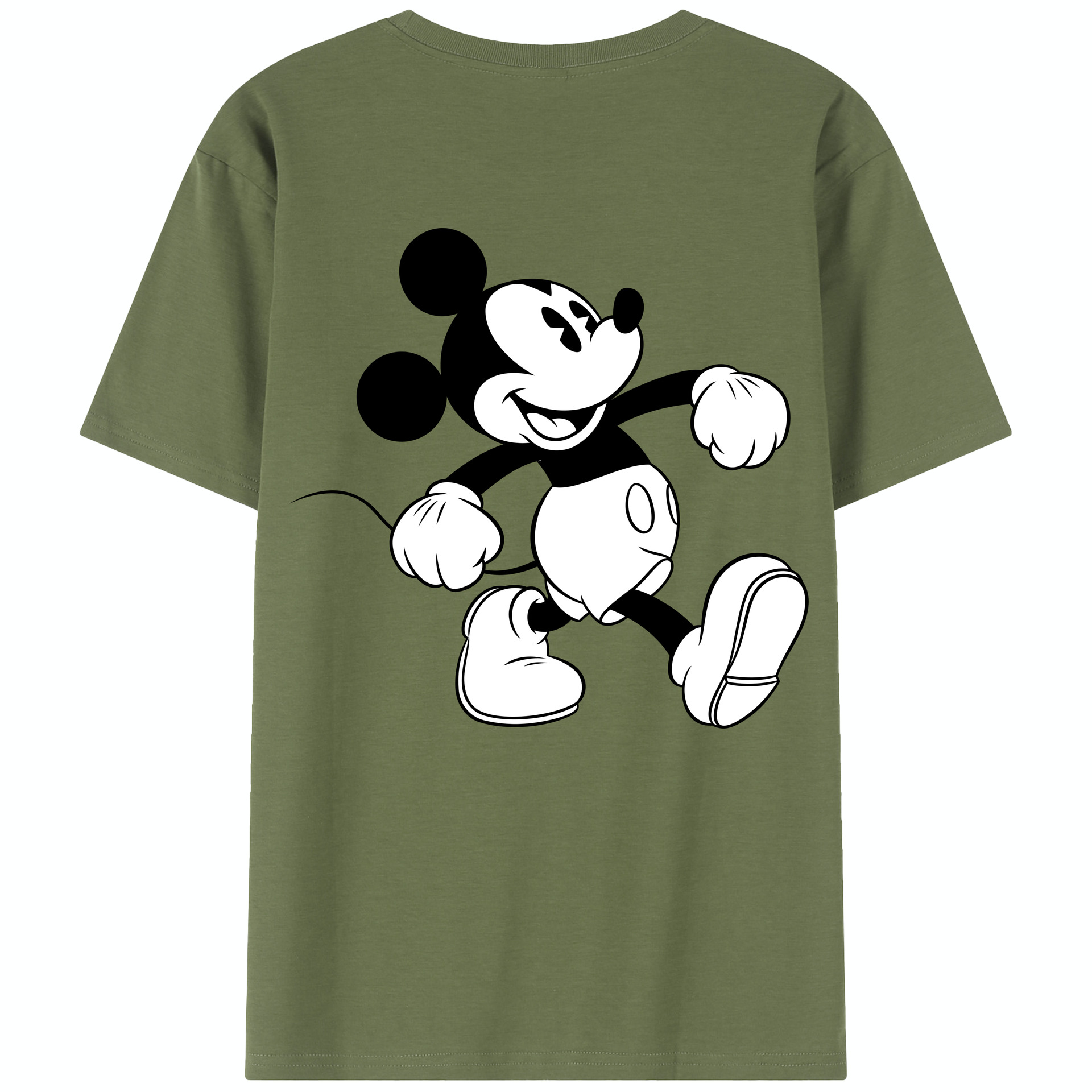 （画像用） ミッキーマウス Mickey Mouse 綿100％半袖Tシャツ（背面プリント）